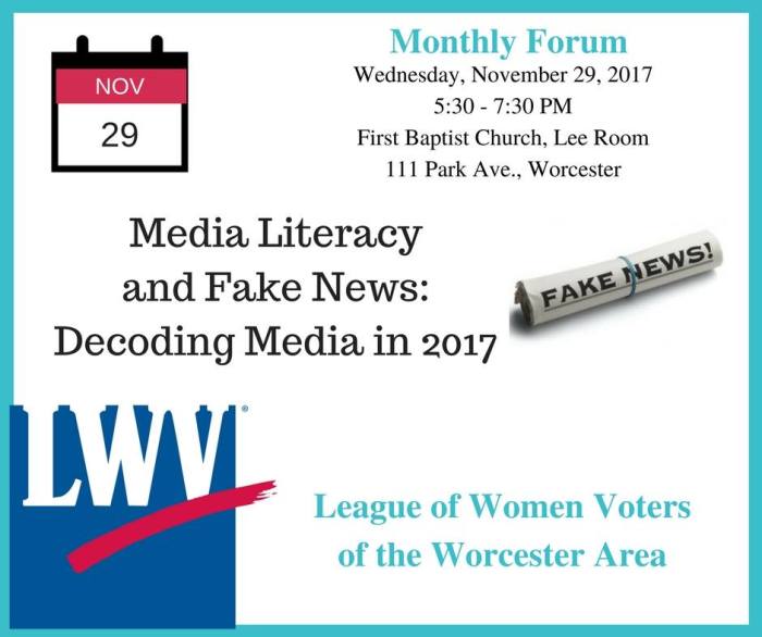 league of women voters flyer