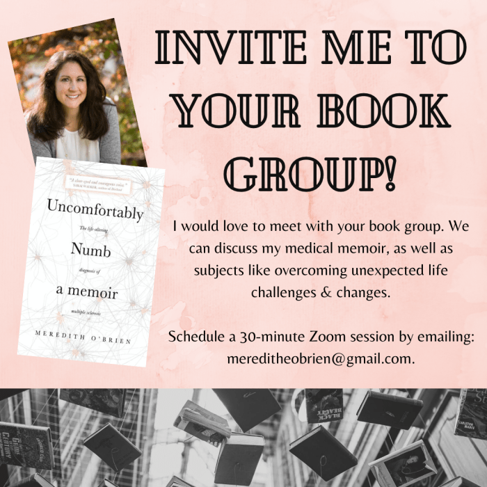 Invite me to your book group!